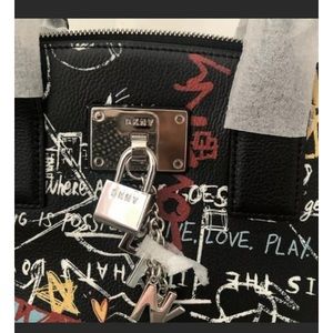 Dkny graffiti small crossbody bag